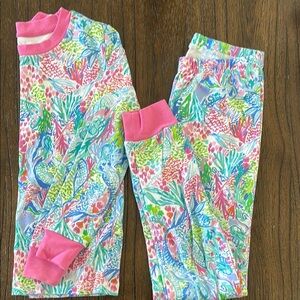 Pink Pajama Set with Long Sleeves and Comfortable Fabric